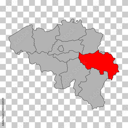 Liege of Belgium map symbol, travel web flat concept icon vector illustration .