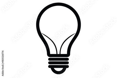 color changing bulb outline vector icon silhouette