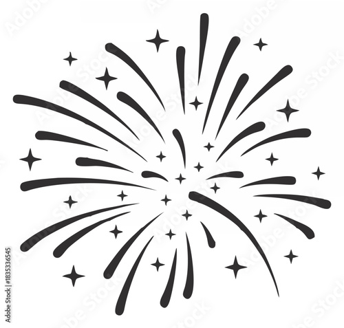 Party firework icon. Festival...