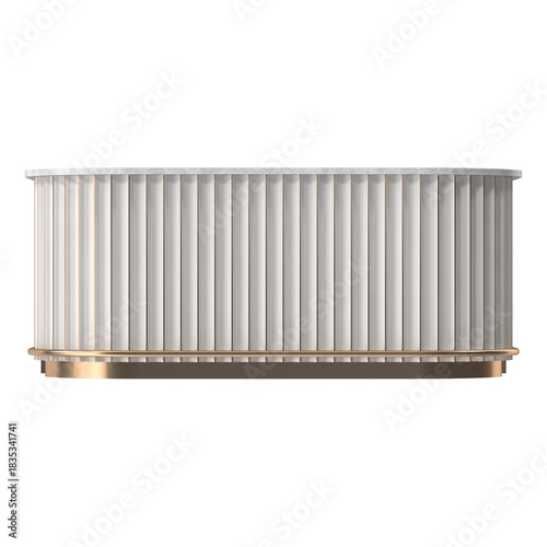 Wallpaper Mural Elegant white bar with gold accents and marble countertop Torontodigital.ca