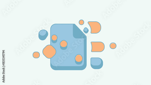 Financial Crisis Piggy Bank and Falling Graph Line Illustration