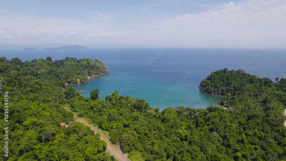 Naklejka premium Tropical Paradise Coibita Island, Panama