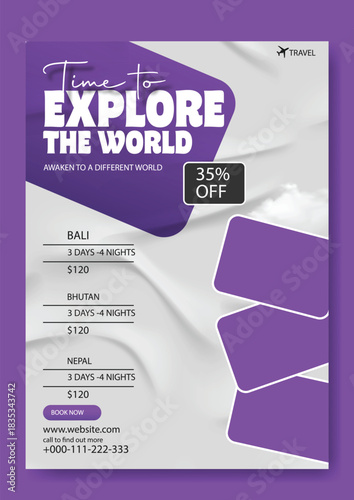 Explore the world with us plan your next adventure and discover amazing destinations with special offers.
Time to explore the world with an exciting travel offer featuring waterfalls beaches and peopl