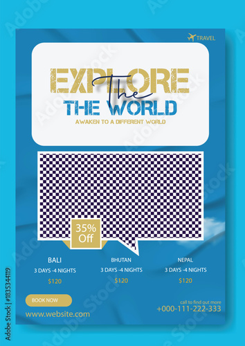 Explore the world with us plan your next adventure and discover amazing destinations with special offers.
Time to explore the world with an exciting travel offer featuring waterfalls beaches and peopl