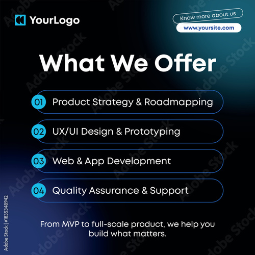 Poster & Social Media Set – Minimal Modern Design for Finance, Education, Business, Marketing & IT