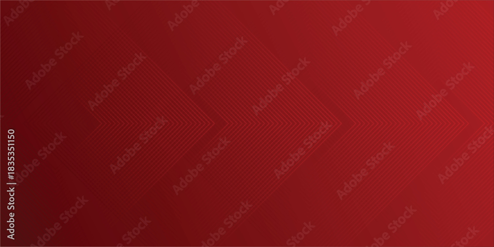 Obraz premium Bold Red Abstract Background With Geometric Arrows And Gradient For Design Projects