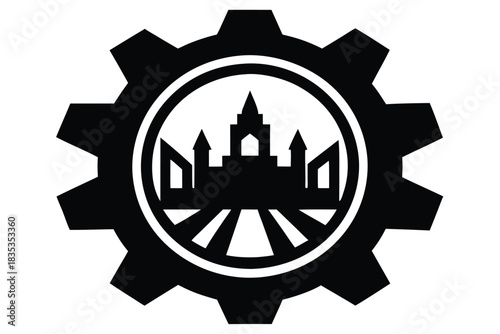 settings vector icon silhouette illustration