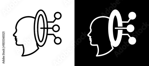 Tech Singularity whiteblack icon