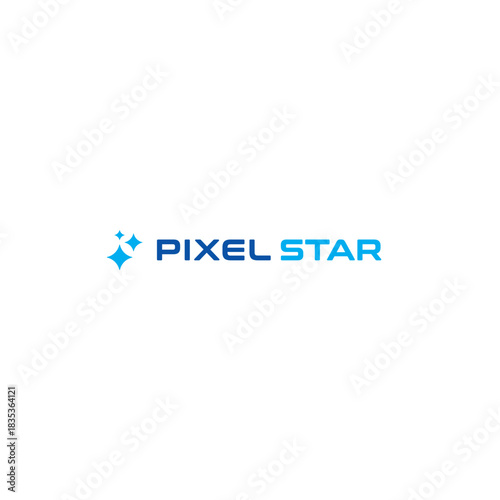 Pixel Star logo or icon design