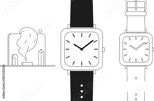 Watches timepieces fashion accessories style modern minimalist design luxury wrist clock elegant