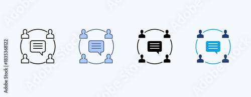 Interpersonal Skills Multiple Icon Illustration Vector