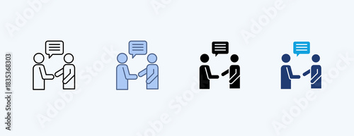 Communication Skills Multiple Icon Illustration Vector
