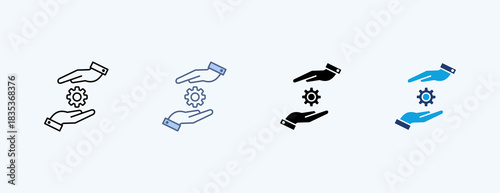Skills Multiple Icon Illustration Vector