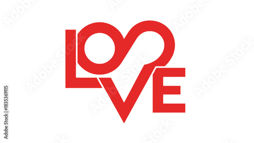 Red word LOVE logo with the letters L and O forming an infinity heart symbol.