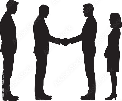 business people shaking hands