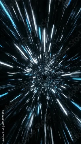 Seamlessly looping abstract tunnel of fast moving white and cyan light particles streaming down a dark reflective corridor seamlessly looping abstract tunnel, internet, wallpaper