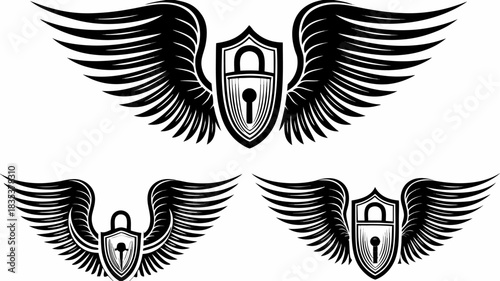 eagle shield with wings