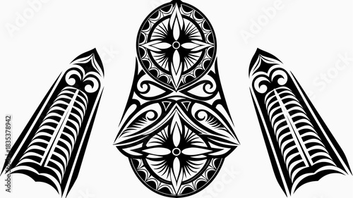 black and white tribal tattoo designs