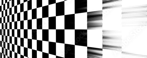Race flag grunge background, car rally or motocross finish flag with vector checker pattern. Grunge race flag for car racing sport or bike speedway, motorsport