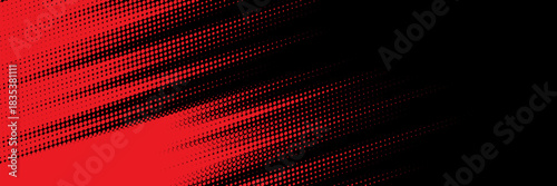 Halftone dots red and blue color pattern gradient grunge texture background. Dot pop art comic sport style vector illustration. modern background