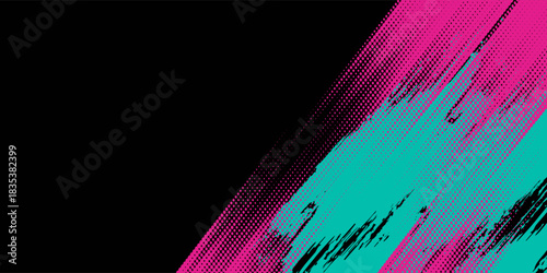 Car sticker wrap banner abstract sporty lines pink blue greenish grunge color combination brush storm thunder modern pattern racing motorsport.