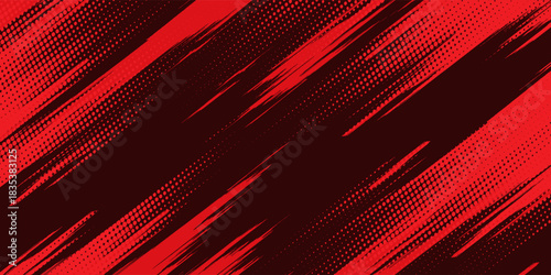 black red dragon decal brush fire volcano lava sakura Asia Japan anime style illustration sporty background. modern