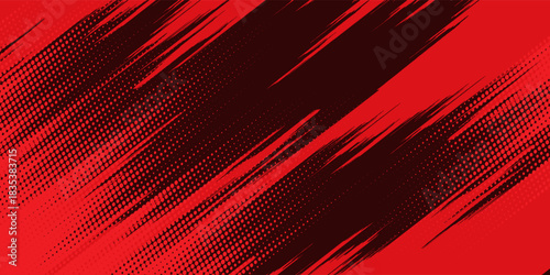 black red dragon decal brush fire volcano lava sakura Asia Japan anime style illustration sporty background. modern