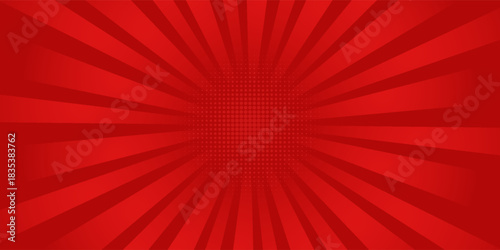 Comic background with red color