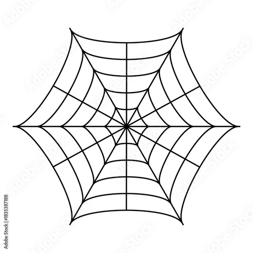 illustration of a spider web halloween frame, spider web vector eps