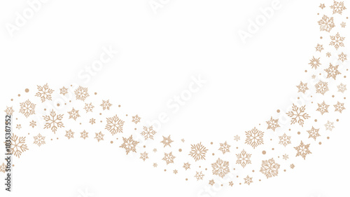 Delicate pastel floral pattern flowing in a gentle wave against a clean white background perfect for elegant and soft design elements