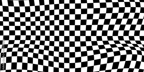 MotoGP Flag or Checkered Flag Vector Background, Finish Flag Waving in Every MotoGP Race,