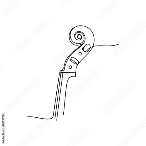 Swan swimming on water with ripples continuous line nature icon vector illusration