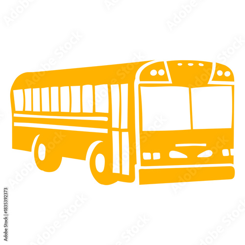 Short cut out school bus