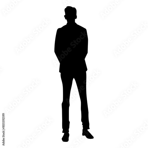 Man in a suit silhouette