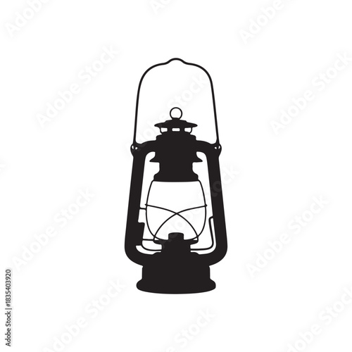 vintage oil lamp.vector eps 10