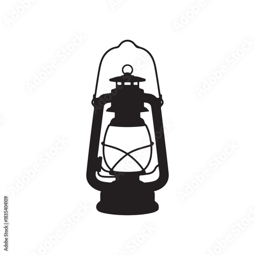 vintage oil lamp.vector eps 10