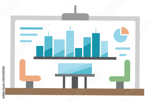 Meeting room with chart