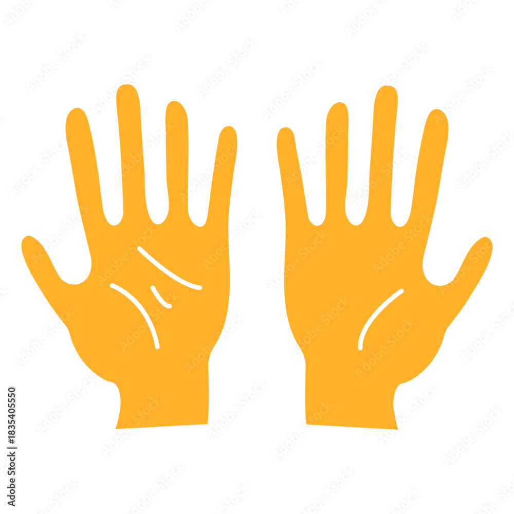 Obraz premium Hands palms cut out