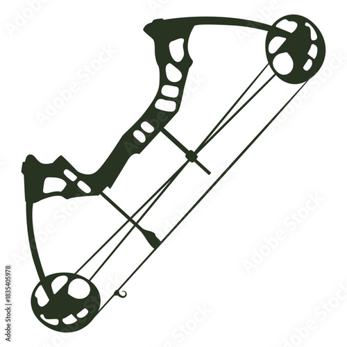 Compound Hunting Bow Silhouette
