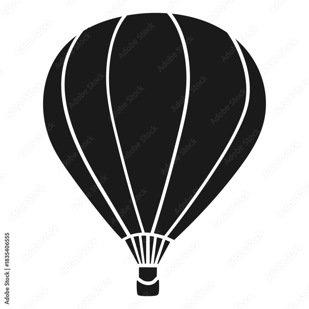 Fototapeta premium Detailed Hot Air Balloon Silhouette
