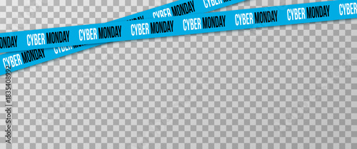 Crossed ribbons isolated on transparent background