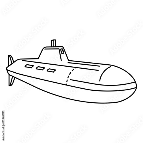 Simple navy marine submarine transport