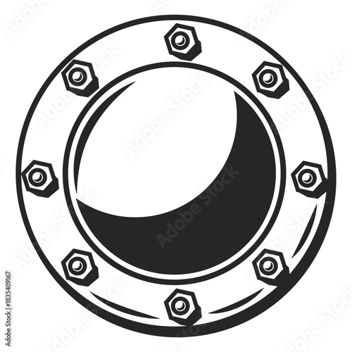 Metal submarine window water transport