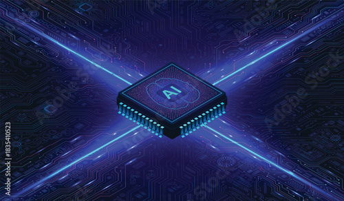 AI Microprocessor with Neural Network Connections and Data Flow