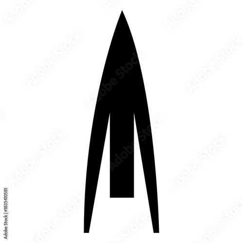 Broadhead flat arrowhead