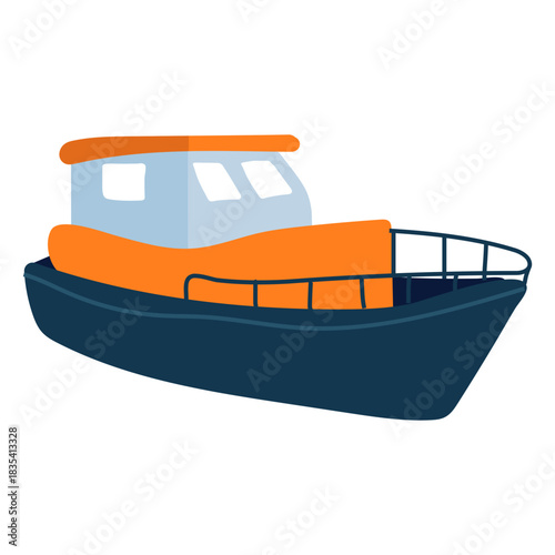 Trawler flat boat
