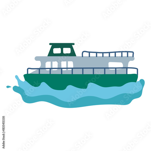 Catamaran flat navigating