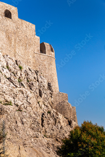 Seaside of the Forte Mare fortress in Herceg Novi. Montenegro.
