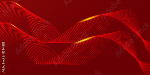 Abstract background design modern red and gold geometric elements vector illustration. eps 10