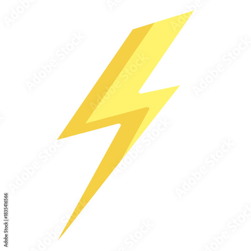 Thunderbolt cartoon icon